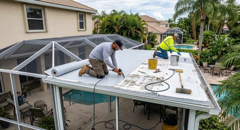 Lanai Ceiling Repair Service