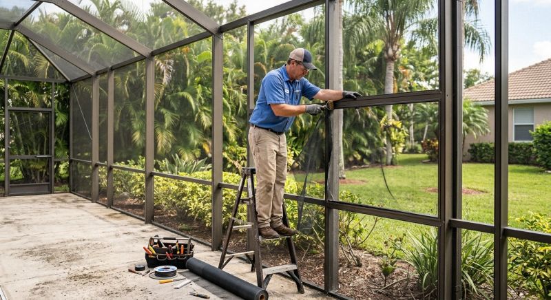Lanai Ceiling Repair