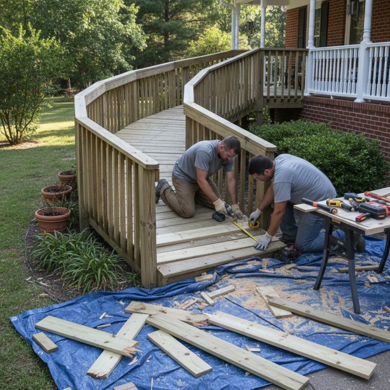 Wood Ramp Repair in Overland Park, KS